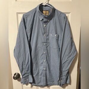 Wrangler Men’s Plaid Button Down Shirt Long Sleeve XXL